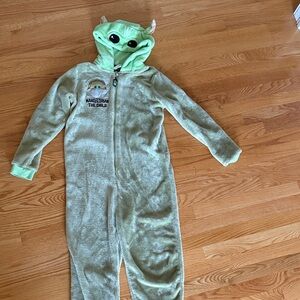 Green Mandalorian The Child Onesie